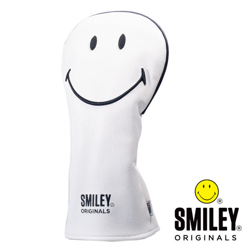 Smiley Original Classic White Driver Headcover