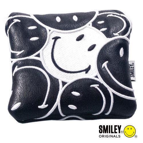 Smiley Original Stacked Black Mallet Putter Headcover