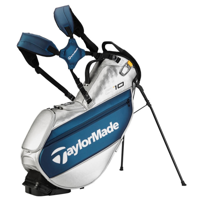 TaylorMade Qi10 Tour Stand Bag 2024 - Silver/Navy