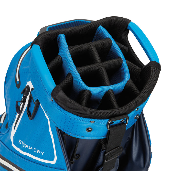Taylormade storm dry waterproof cart bag navy & blue