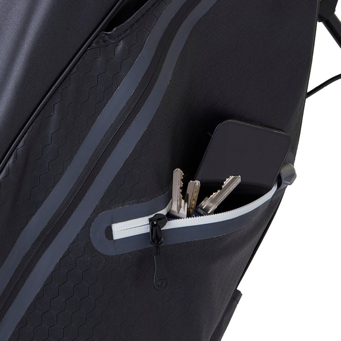 taylormade flextech waterproof stand bag black