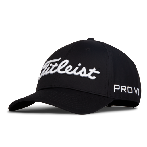 Titleist Tour Performance Golf Hat in black with white writing