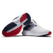 FootJoy Flex Spikeless Men's Golf Shoes - White/Navy/Red