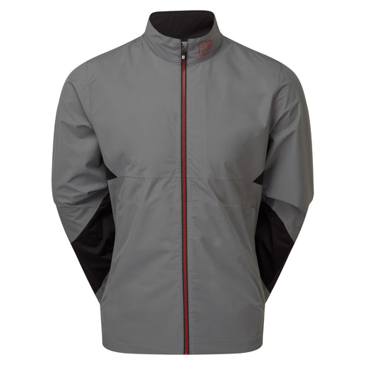 FootJoy HydroLite X Waterproof Golf Jacket - Charcoal/Black/Red