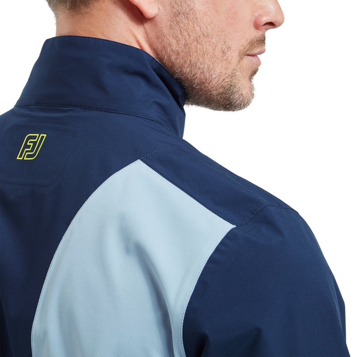 FootJoy HydroLite X Waterproof Golf Jacket - Navy/Slate/Primrose