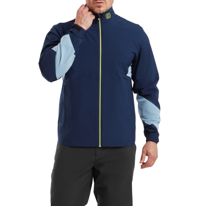 FootJoy HydroLite X Waterproof Golf Jacket - Navy/Slate/Primrose