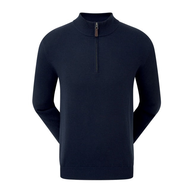 FootJoy Wool Blend Half-Zip Pullover - Navy