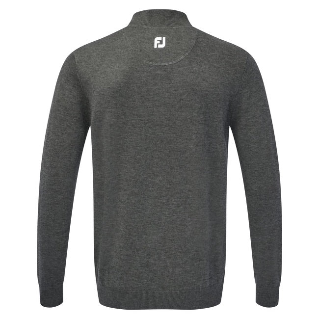 FootJoy Wool Blend Half-Zip Pullover - Heather Charcoal