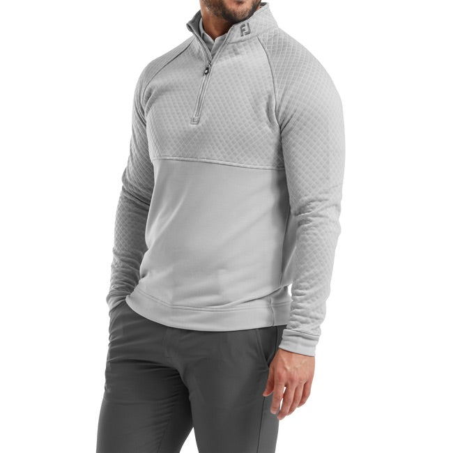 FootJoy Jacquard Thermal Chill Out Pullover - Grey