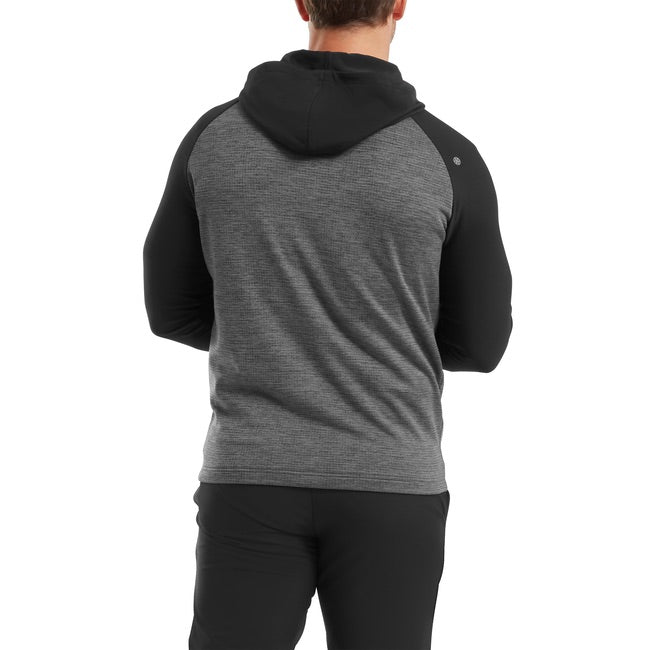 FootJoy ThermoSeries Pullover Golf Hoodie - Charcoal/Black