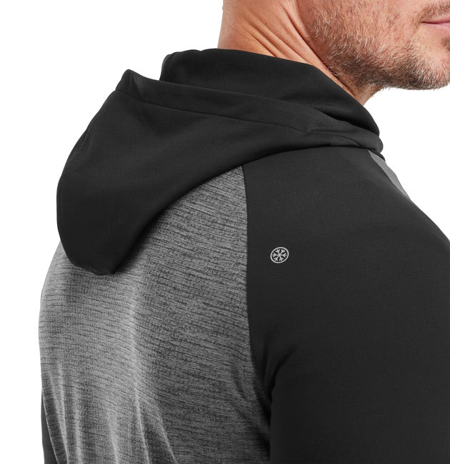 FootJoy ThermoSeries Pullover Golf Hoodie - Charcoal/Black