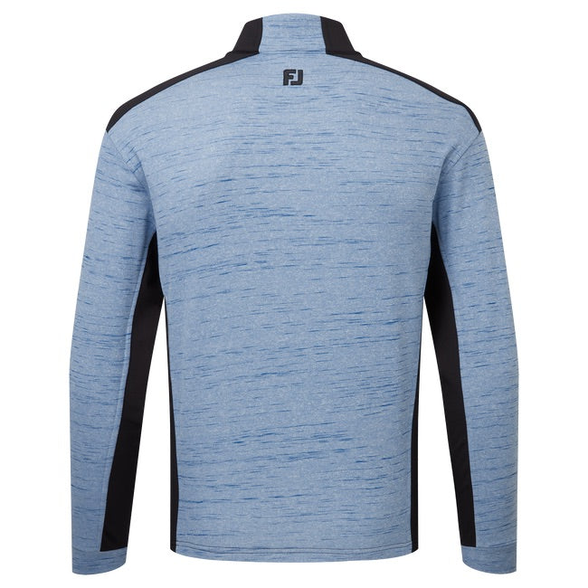 FootJoy Space Dye Thermal Chill Out Golf Pullover - Cobalt/Black