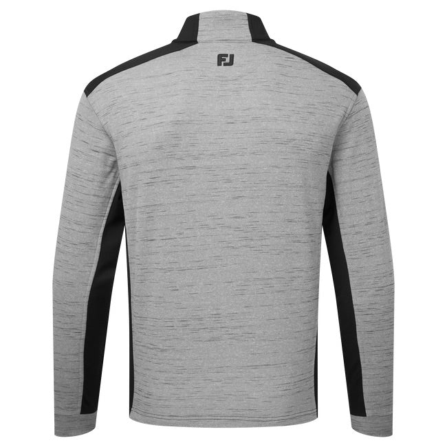 FootJoy Space Dye Thermal Chill Out Golf Pullover - Charcoal/Black