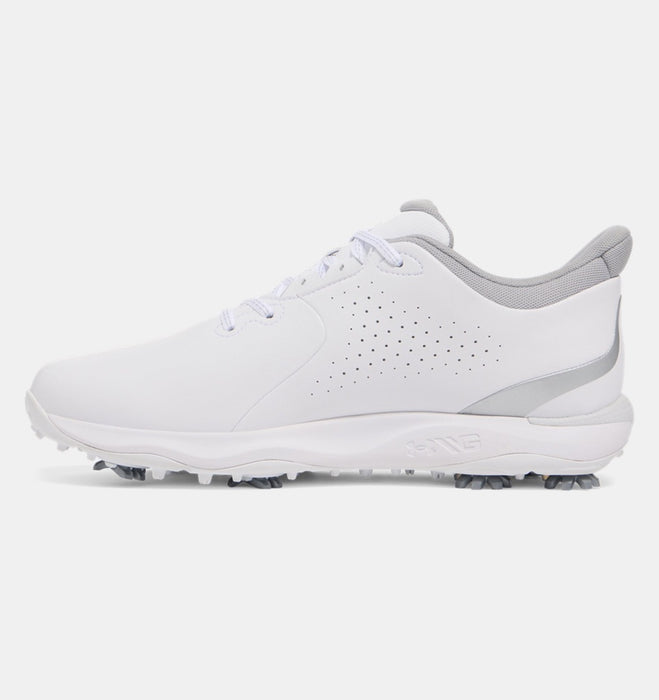 Under Armour Drive Fade Spiked Mens Golf Shoes - White