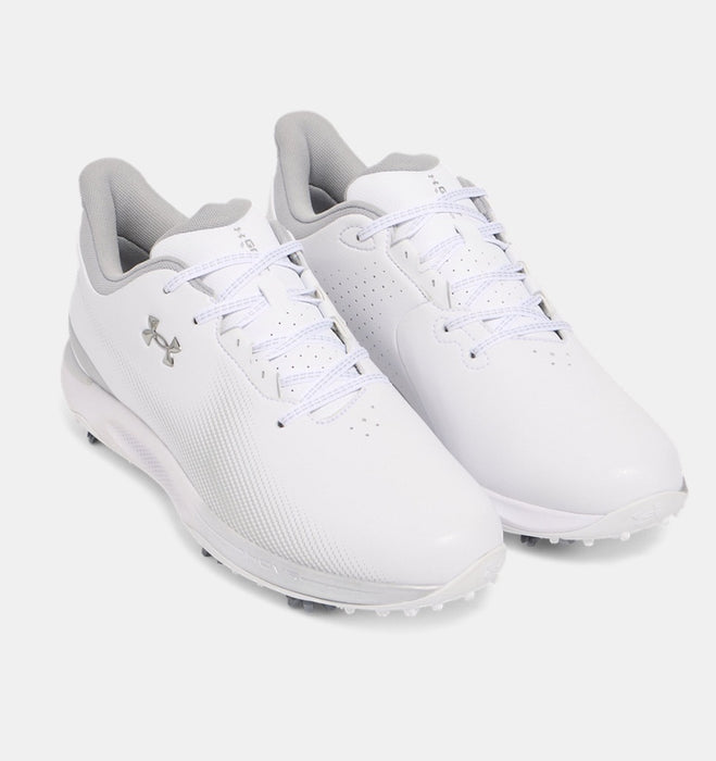 Under Armour Drive Fade Spiked Mens Golf Shoes - White