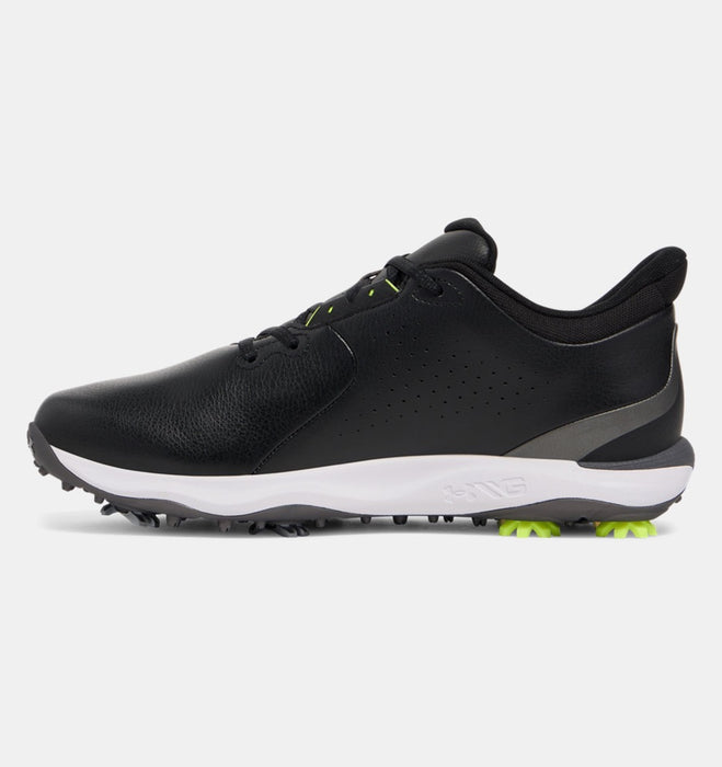 Under Armour Drive Fade Spiked Mens Golf Shoes - Black/Metallic Silver