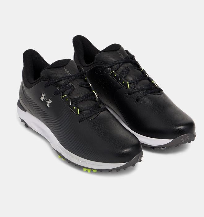 Under Armour Drive Fade Spiked Mens Golf Shoes - Black/Metallic Silver