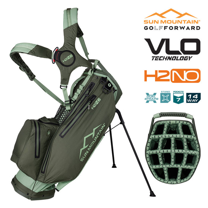 Sun Mountain H2NO VLO 14-Way Waterproof Stand Bag 2025