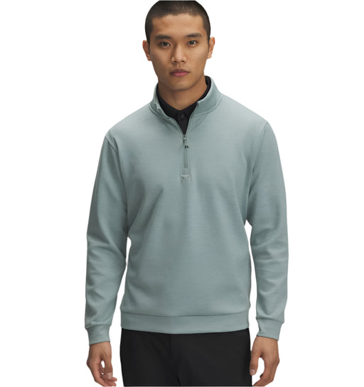 Under Armour Drive Midlayer Golf Pullover - Silica Green/Hydro Green