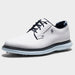 FootJoy Blucher Traditions White/Sky Blue/Camo Spiked Golf Shoes