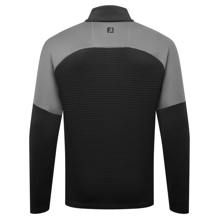 FootJoy ThermoSeries Jacquard Midlayer AW 2025/2026 in black/charcoal– back view