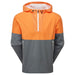 FootJoy HydroLite X Waterproof Golf Hoodie  Solar Orange  Basalt Front view