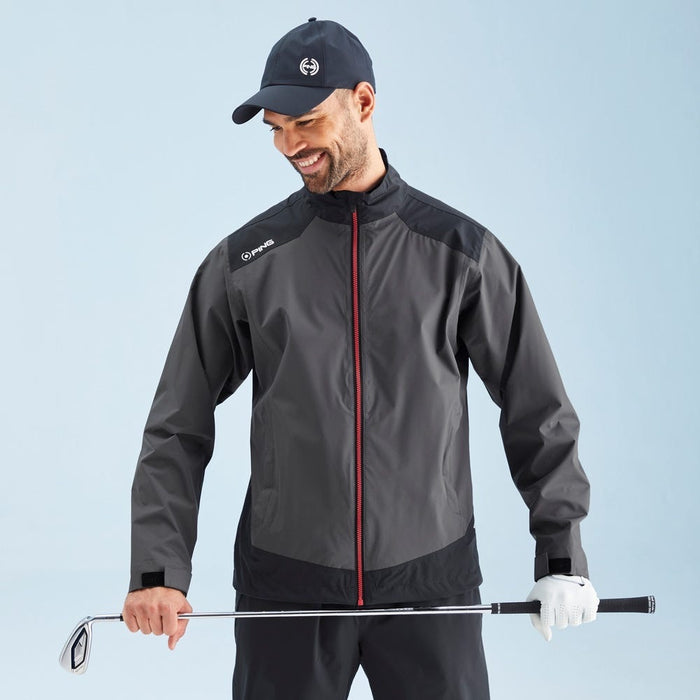 Ping Aquadrive Men's Waterproof Jacket -  Asphalt/Black