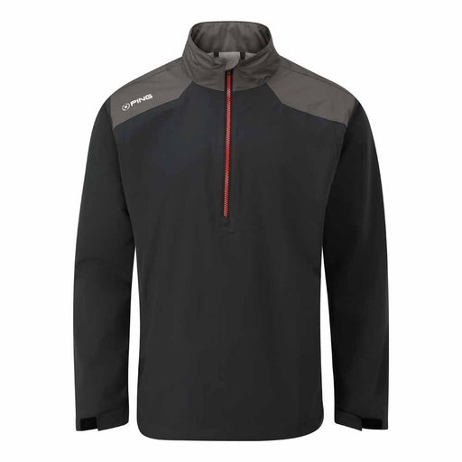 Ping Aquadrive Men's Half Zip Waterproof Jacket - Black/Asphalt