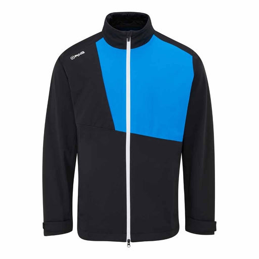 Ping Impervious Colour Block Men's Waterproof Jacket - Black/Brilliant Blue
