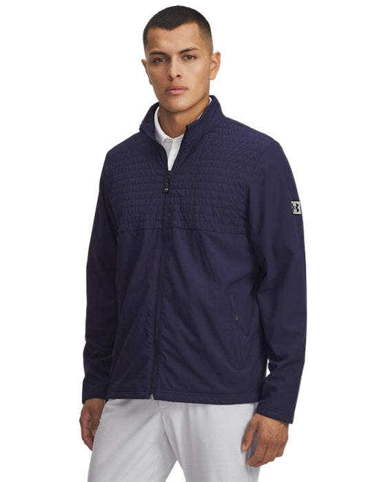 Under Armour Men's Drive Pro Full Zip Golf Jacket - Navy Front