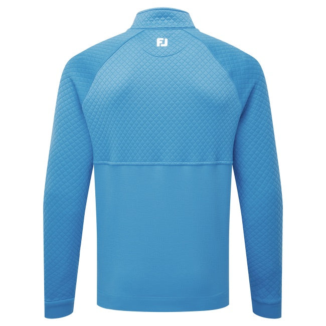 FootJoy Jacquard Thermal Chill Out Pullover - High Tide - back