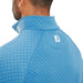 FootJoy Jacquard Thermal Chill Out Pullover - High Tide - back yoke on model