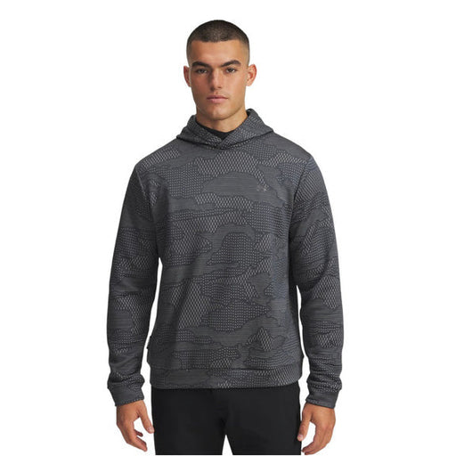 Under Armour Drive Midlayer Jacquard Golf Hoodie - Grey camo front on muddle