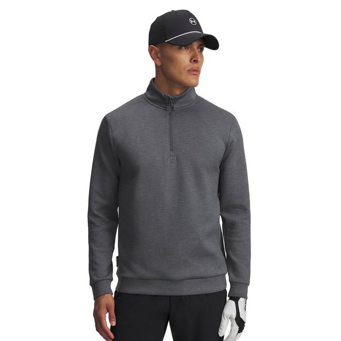Under Armour Drive Midlayer Golf Pullover - caslterock front on model