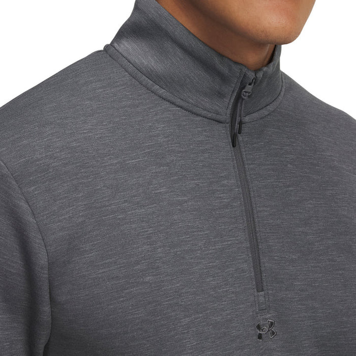 Under Armour Drive Midlayer Golf Pullover - castlerock close up