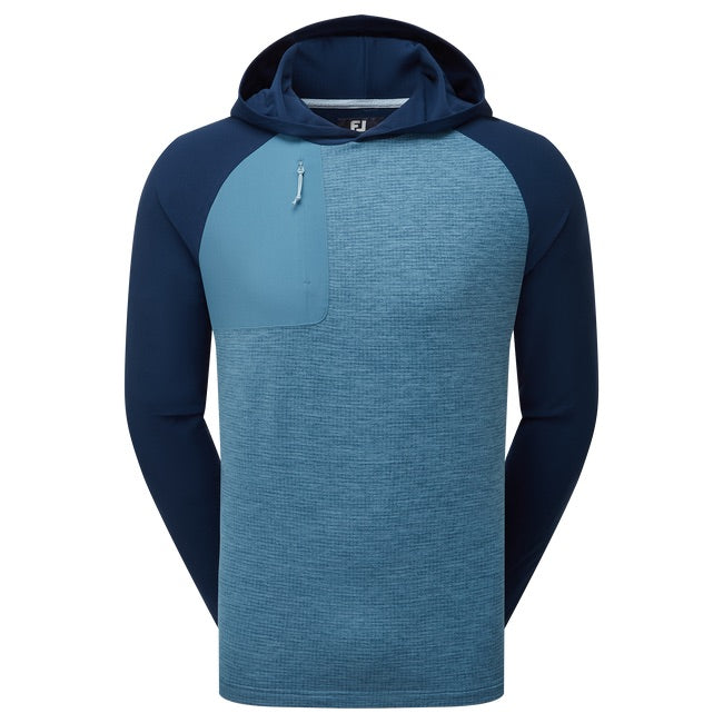 FootJoy ThermoSeries Pullover Golf Hoodie - navy/slate - front