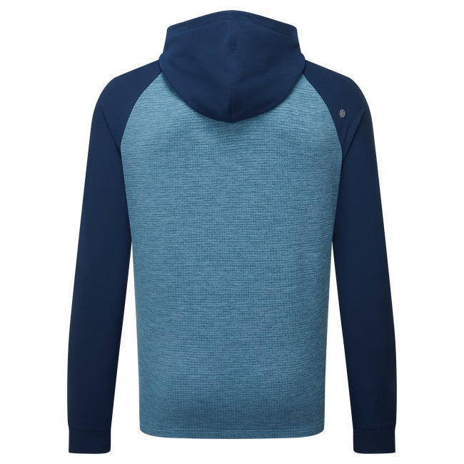 FootJoy ThermoSeries Pullover Golf Hoodie - navy/slate back