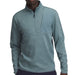 Under Armour Men's Drive Sweaterfleece Golf Midlayer - on model front view jasper blue 