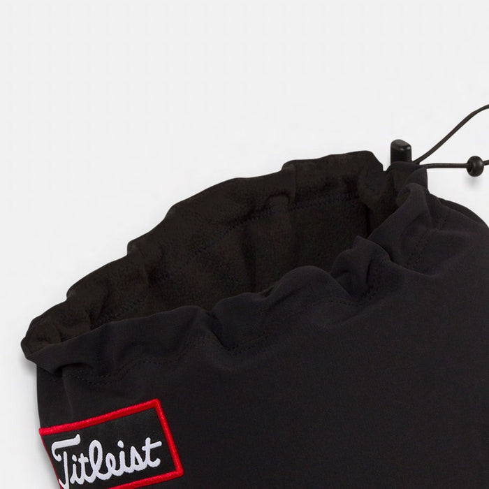Titleist Performance Golf Snood Neck Warmer - New - Black view of adjustability