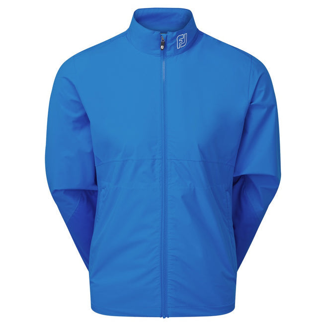 FootJoy HydroLite X Waterproof Golf Jacket - Full Zip - blue front view