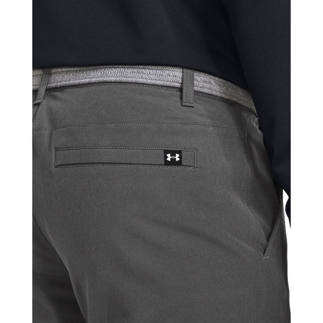 Under Armour CGI Tapered Winter Golf Trousers - close up on logo - grey