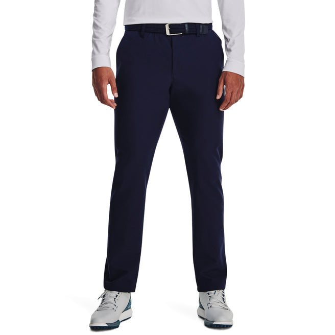 Under Armour CGI Tapered Winter Golf Trousers - navy on model