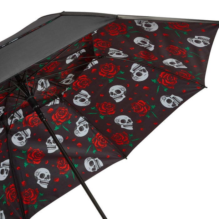 LunaLinks Skull & Rose Umbrella 62"