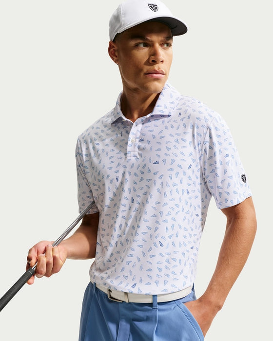 Nike Par 5 Shoe Print Golf Polo Shirt