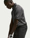 Nike Dri-FIT Par Stripe Golf Polo Shirt in anthracite and black