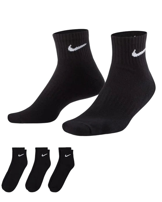 nike golf ankle socks in black