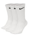 Nike Everyday Lightweight Crew Socks 3 Pair Pack in white