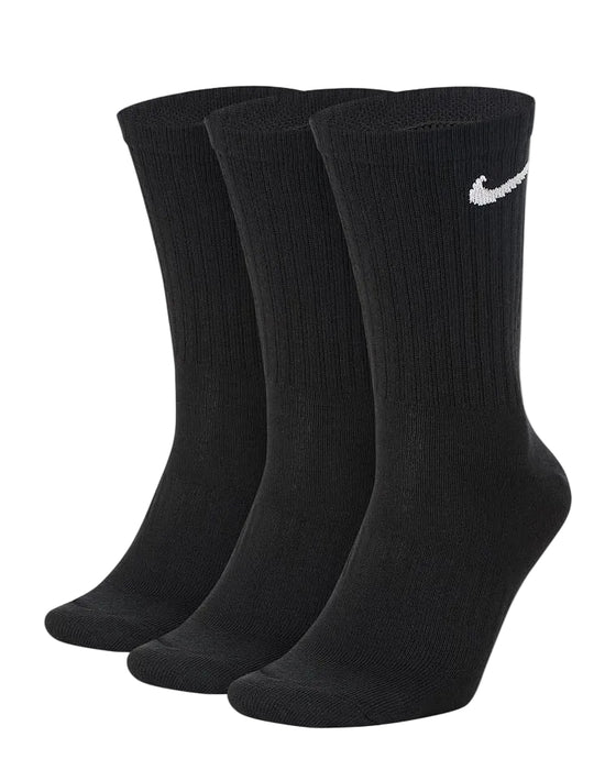 Nike Everyday Lightweight Crew Socks 3 Pair Pack in black