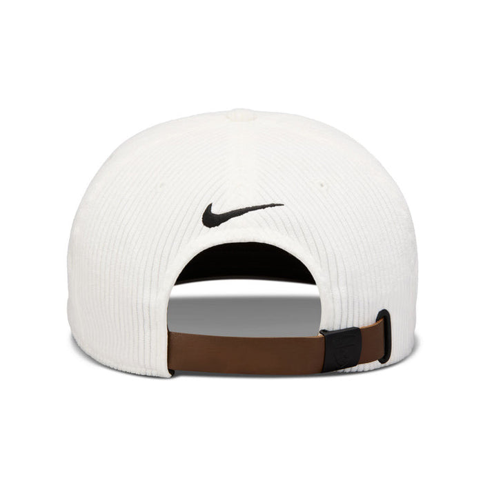 Nike Pro Flatbill Cord Golf Hat - sail/anthracite back strap view
