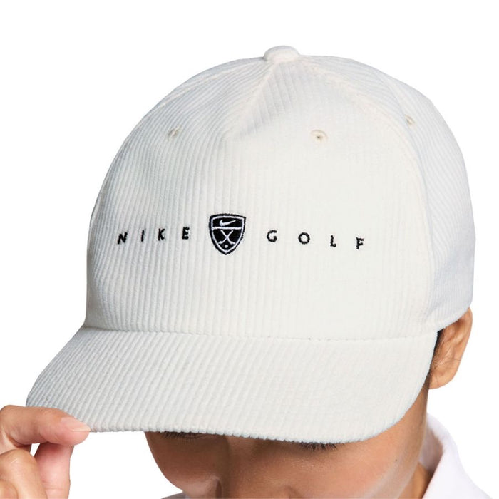 Nike Pro Flatbill Cord Golf Hat - sail/anthracite on model